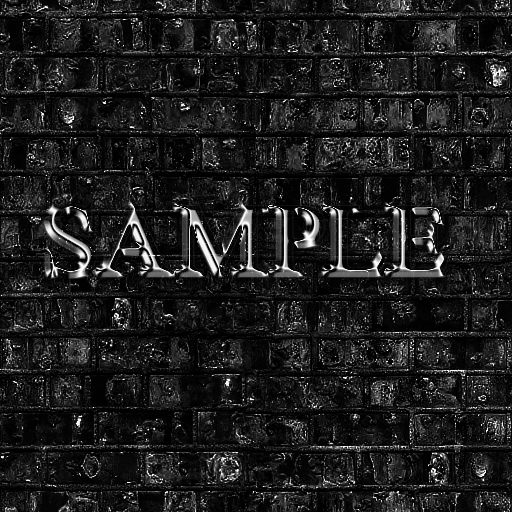 Zoy Texture [ Brick wall 05 ] - Seamless - Black