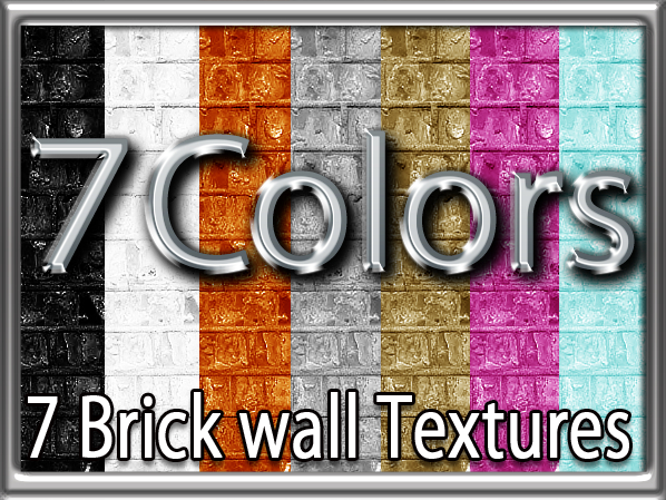 Zoy Texture [ Brick wall 05 ] - Seamless - 7 Colors