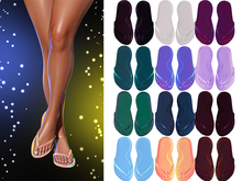 Summer Flip Flops [Holo Pack] - Maitreya Lara • Legacy • Belleza • Slink