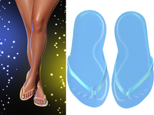 Summer Flip Flops [Holo Baby Blue] - Maitreya Lara • Legacy • Belleza • Slink