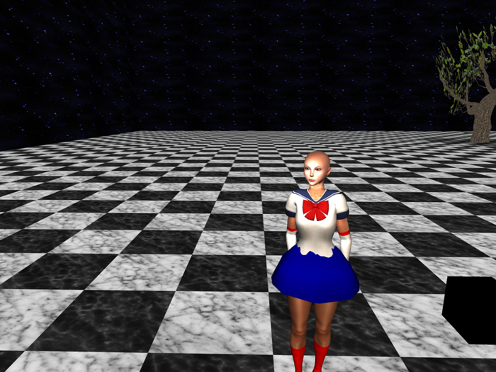 Sailor moon outfit for Bento - bom Mesh avatars and maitreya
