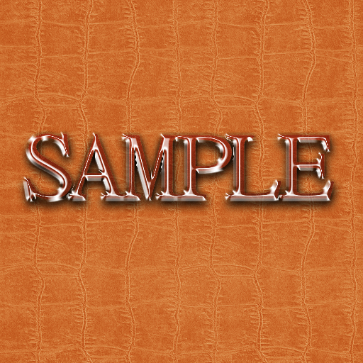 Zoy Texture [ Cable knit stripe Leather 02 ] Seamless - Orange