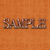 Zoy Texture [ Cable knit stripe Leather 02 ] Seamless - Orange