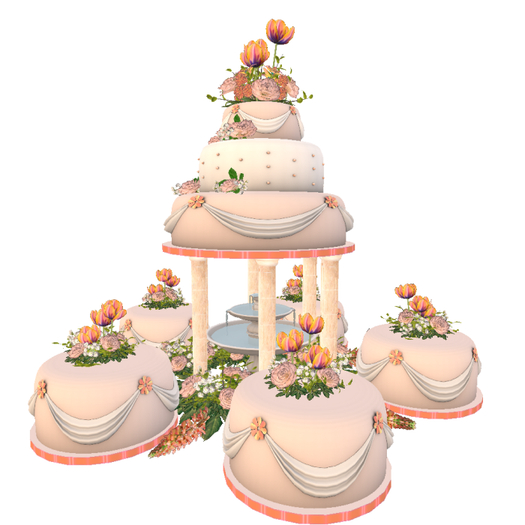 DFS Wedding Cake - Peaches And Cream (84 Li)