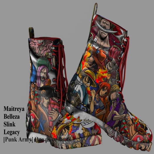 [Punk Army] One piece Boots