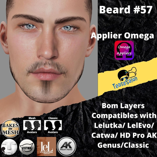 #TS# Beard #57 BOM - Lel Evo/Catwa HD Pro/AK/ Classic