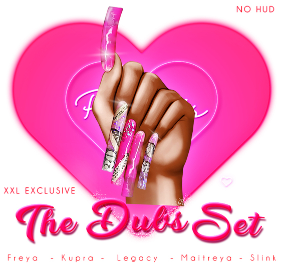 !! Pinky's Nails !! Dubs Set ' XXL Square