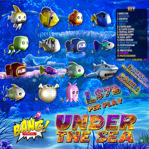 Bang! Figures - Under the Sea #2 - Discus Fish *RARE*