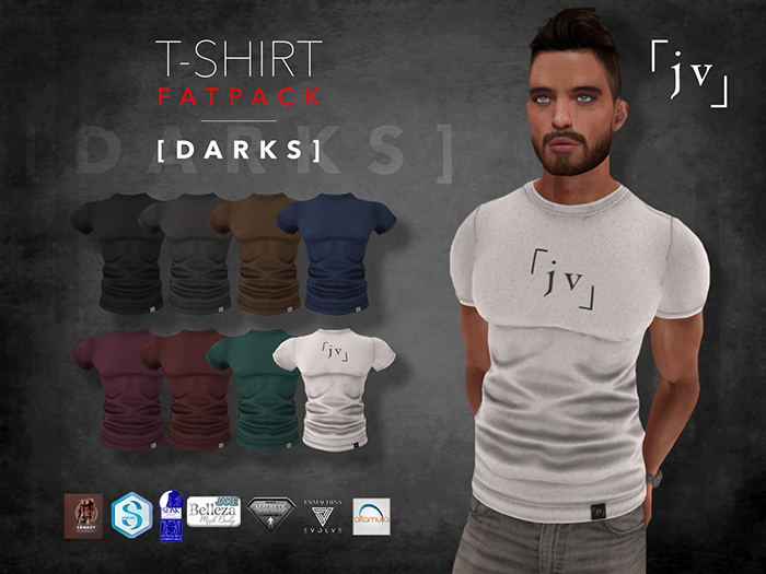 「 j v 」 T-SHIRT [DARKS] - FATPACK 