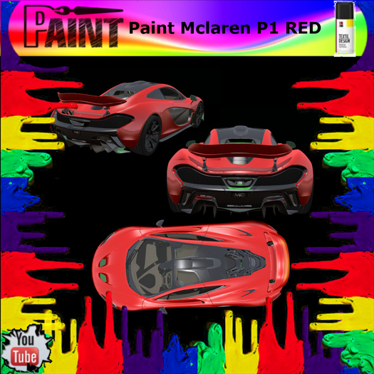 Paint Mclaren P1 Red