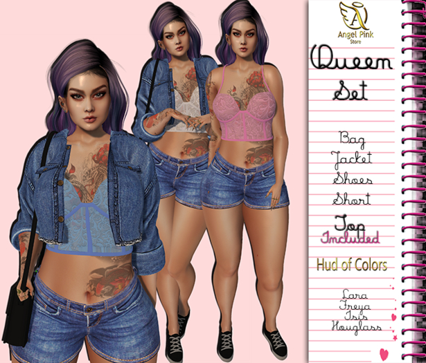 {AP}Queen Set Lara,Freya,Houglas,Isis