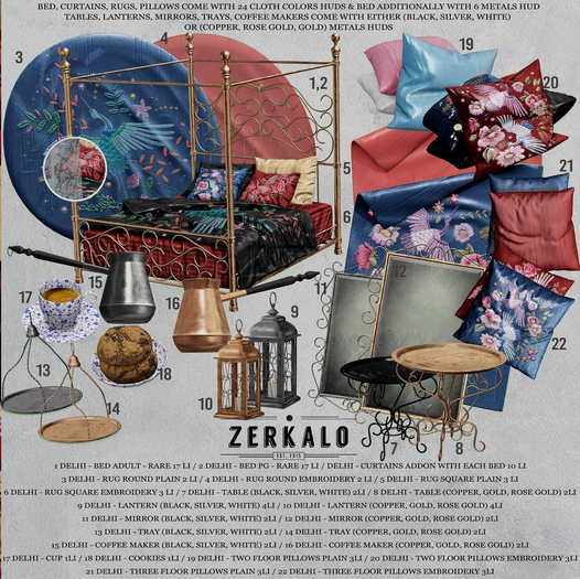 3 [ zerkalo ] Delhi - Rug Round Plain