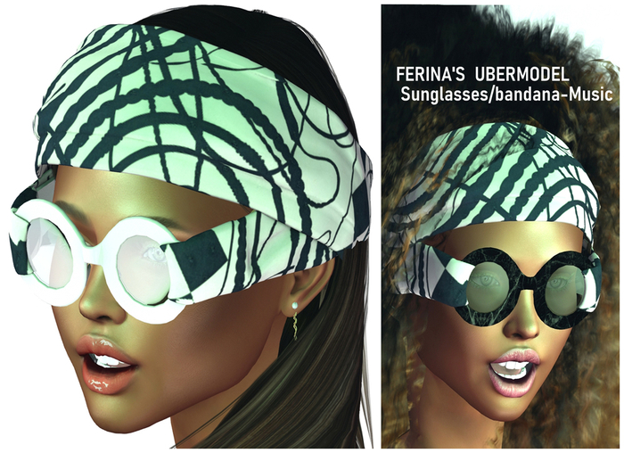 !FERINA'S UBERMODEL  SUNGLASSES- Music 