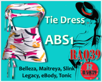 [R39] Tie Dress ABS1