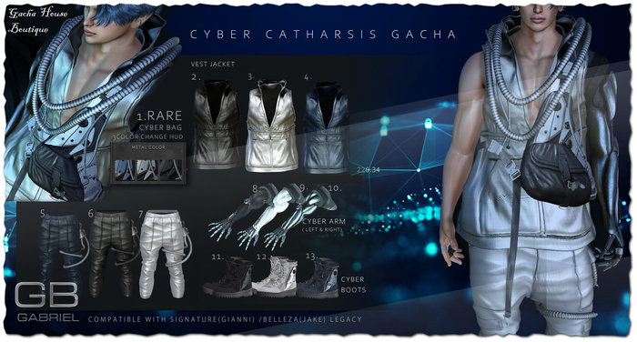 1.::GB::Cyber catharsis Cord bag* / RARE