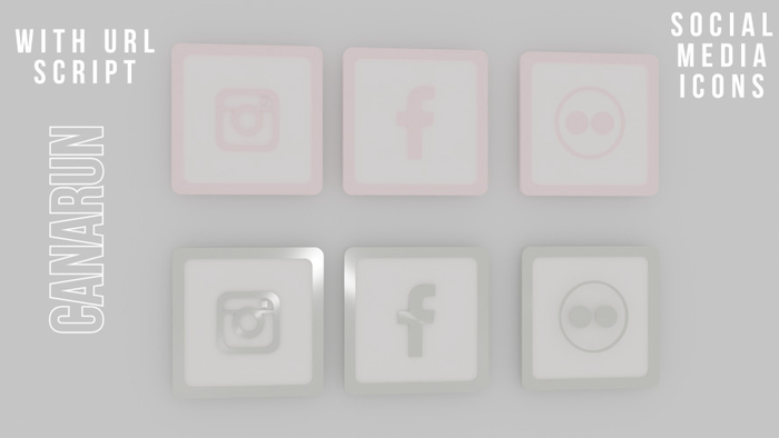 Social Media Icons - CANARUN / 2 Colours 