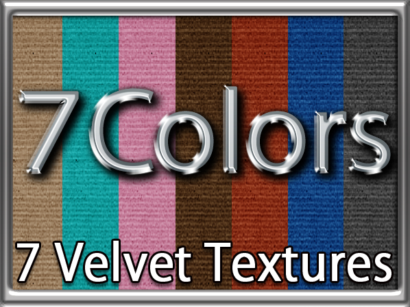 Zoy Texture [ Velvet Fabric 02 ] Seamless - 7 Colors