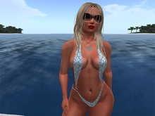 Floral Blue Swimsuit
