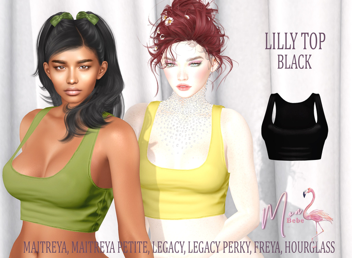 Mon Bebe - Lilly Top Black