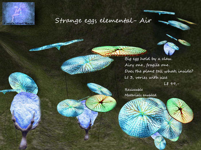 Grey's Strange eggs elemental - Air 