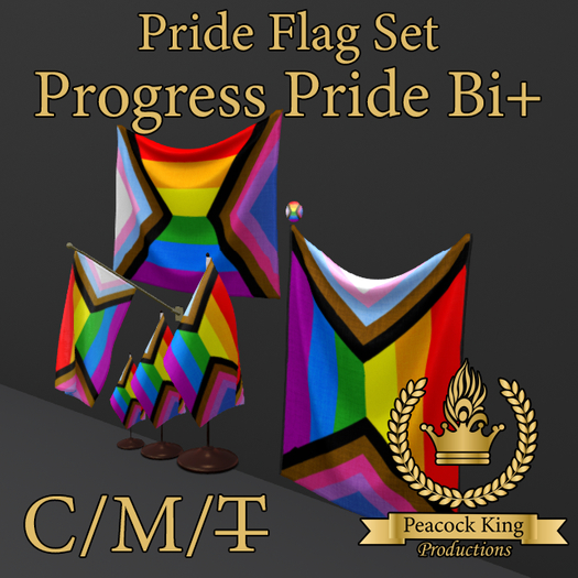 (PKP) Pride Flag Set - Progress Pride Bi+