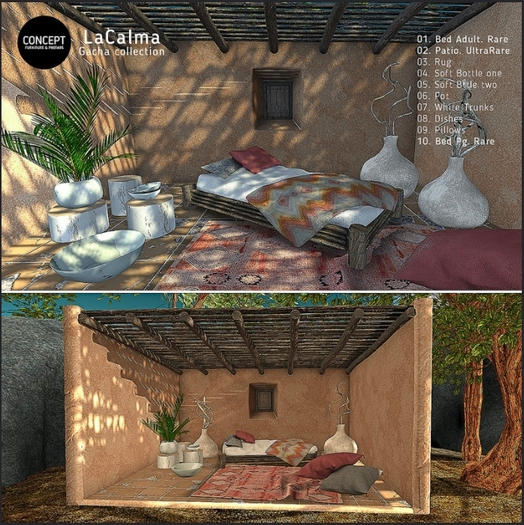 Concept} *10.LaCalma Bed PG - RARE
