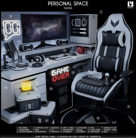 15. BAMSE : Personal Space - Game Over