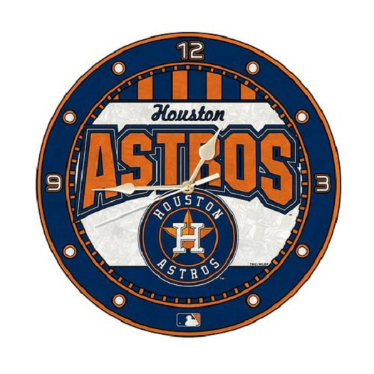 Sports Clock-Baseball-Houston