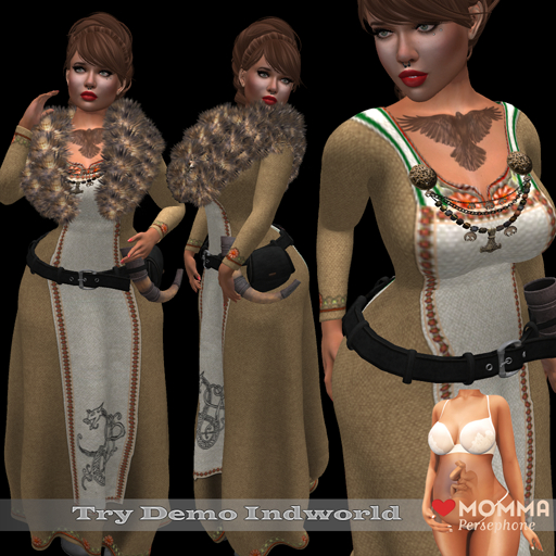 !!! Ravna !!! Andrea Viking Dress LoveMomma Brown