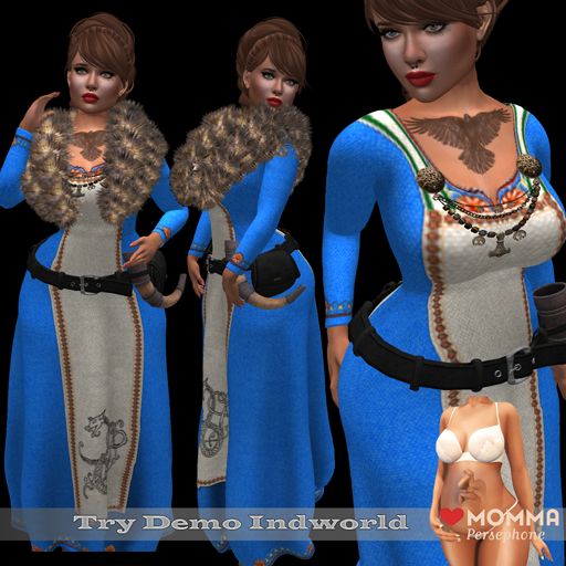!!! Ravna !!! Andrea Viking Dress LoveMomma Blue