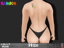 LOLLY's BOM things... [tattoo] RAINBOW pride  (back) *unisex*