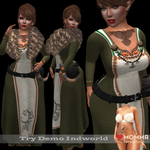 !!! Ravna !!! Andrea Viking Dress LoveMomma Dusty Green