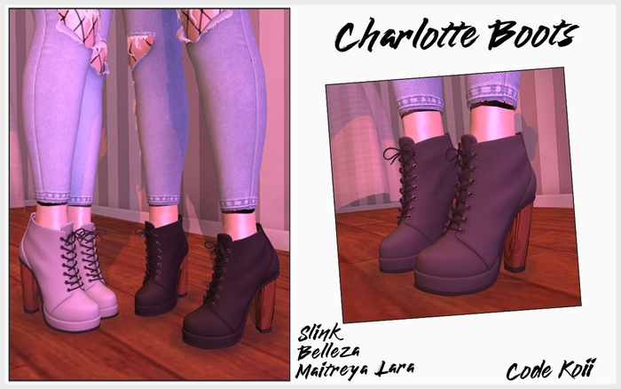 [CodeKoii] Charlotte Boots - Grey