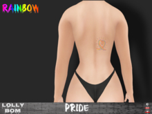 LOLLY's BOM things... [tattoo] RAINBOW pride  (back) *unisex*