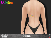LOLLY's BOM things... [tattoo] RAINBOW pride  (back) *unisex*