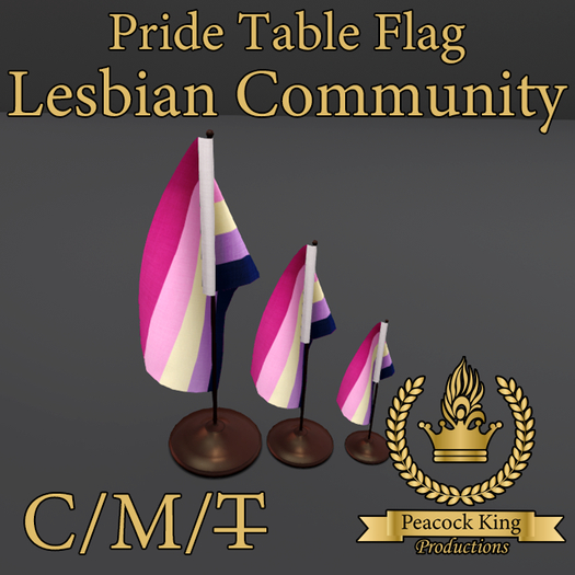 (PKP) Pride Table Flags - Lesbian Community