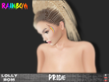LOLLY's BOM things... [tattoo] RAINBOW pride (face) *unisex*