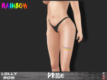 LOLLY's BOM things... [tattoo] RAINBOW pride (leg) *unisex*