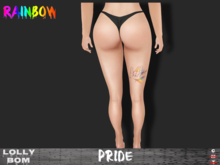 LOLLY's BOM things... [tattoo] RAINBOW pride (leg) *unisex*