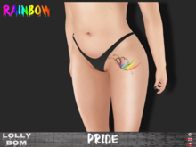 LOLLY's BOM things... [tattoo] RAINBOW pride (leg) *unisex*
