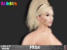 LOLLY's BOM things... [tattoo]RAINBOW pride (face) *unisex*