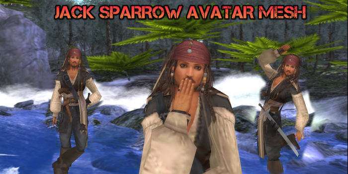 JACK SPARROW AVATAR MESH PIRATE