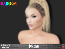 LOLLY's BOM things... [tattoo] RAINBOW pride (face) *unisex*
