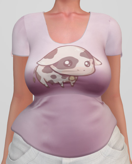 ~Bun in the Oven~ Sweet Baby Cow Tee  -Pink[ADD OR REZ]