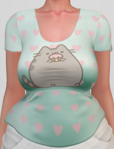 ~Bun in the Oven~ Pusheen Cupcake Tee[ADD OR REZ]