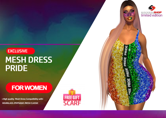 Soccer Shop - PRIDE DRESS  + gift Scarf