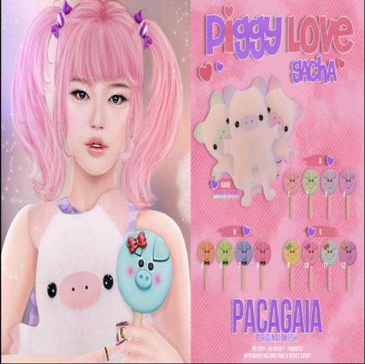 Pacagaia Original - Piggy Love - RARE