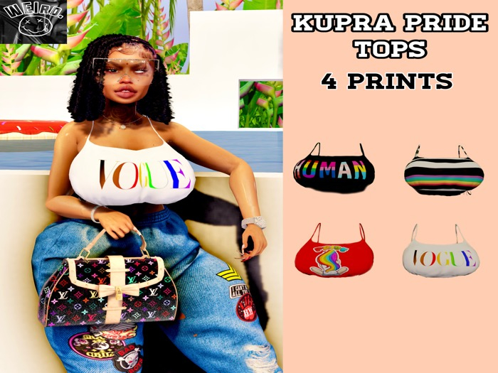 WEIRD. PRIDE KUPRA TOPS