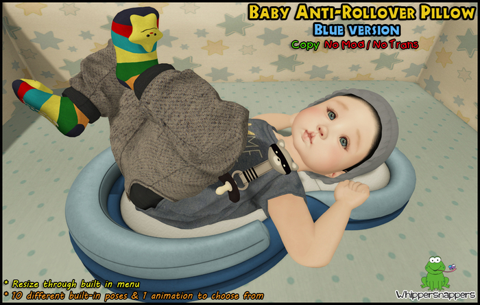 ! Whippersnappers ! - Baby Positioning Pillow Blue
