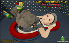 ! Whippersnappers ! - Baby Positioning Pillow Blue/Red 